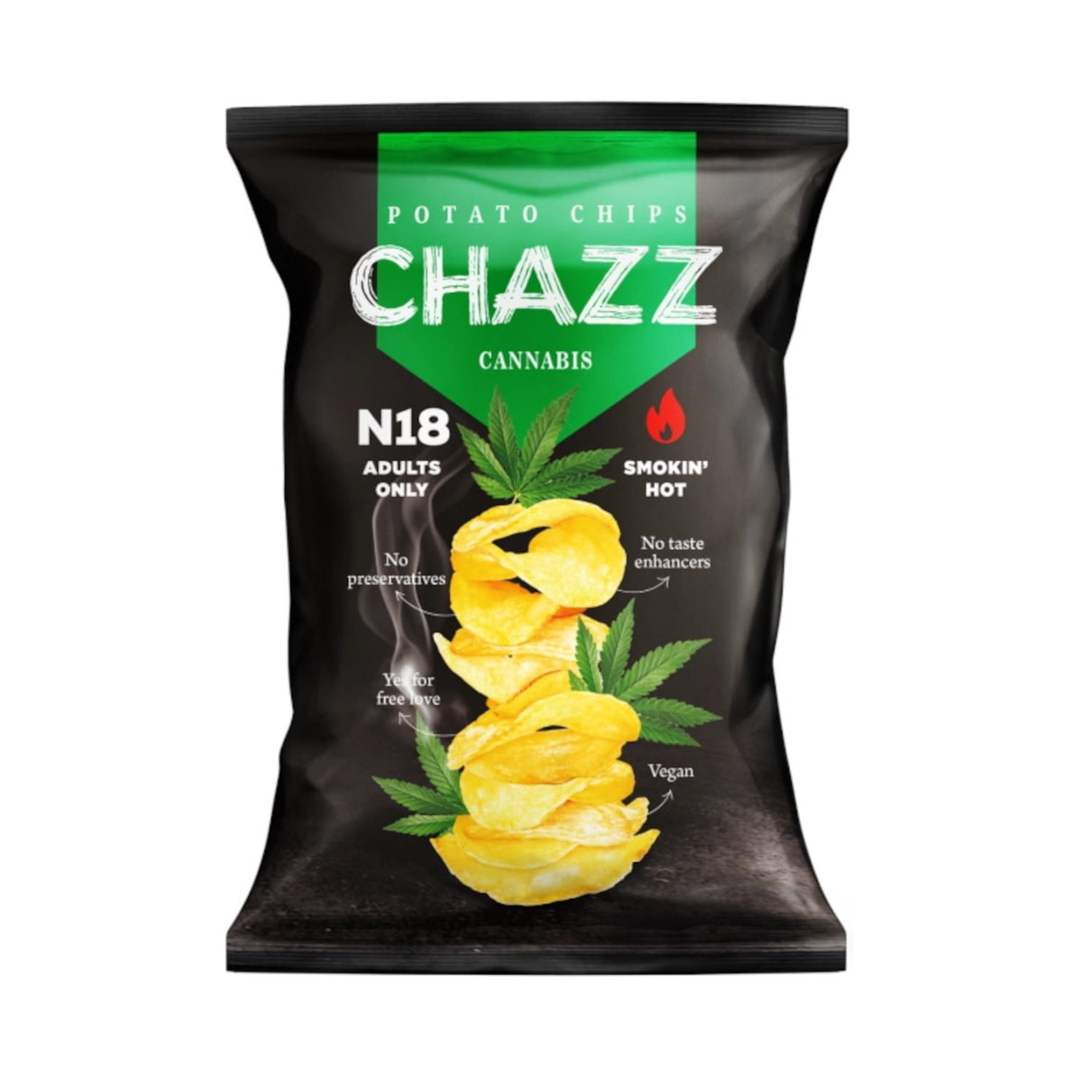 Chipsy ziemniaczane z konopiami i jalapeno 90g O SMAKU KONOPI