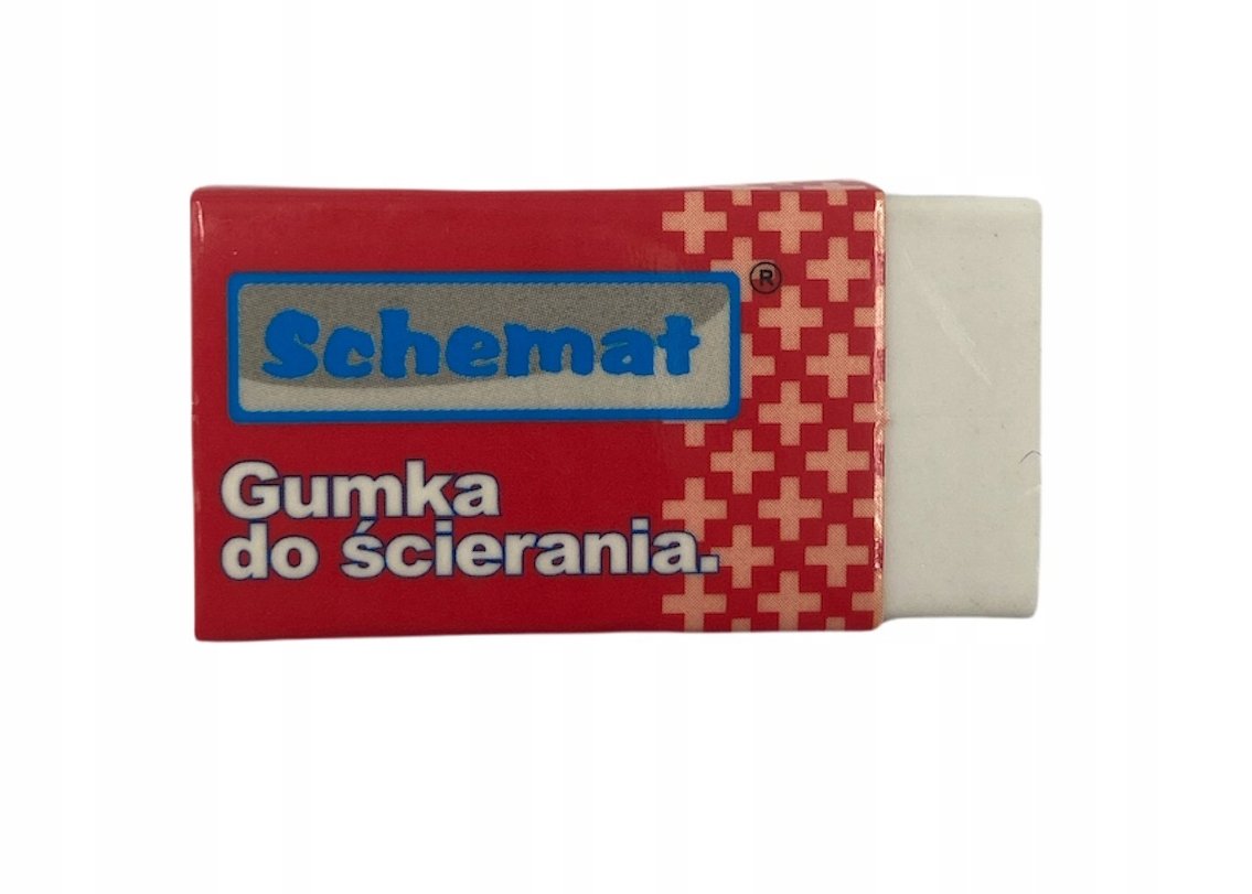 Gumka do ścierania mazania biurowa miękka 1szt.