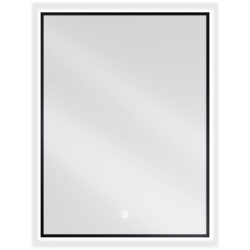 Mexen Erma lustro łazienkowe podświetlane 60 x 80 cm, LED 6000K, antypara, czarna rama
