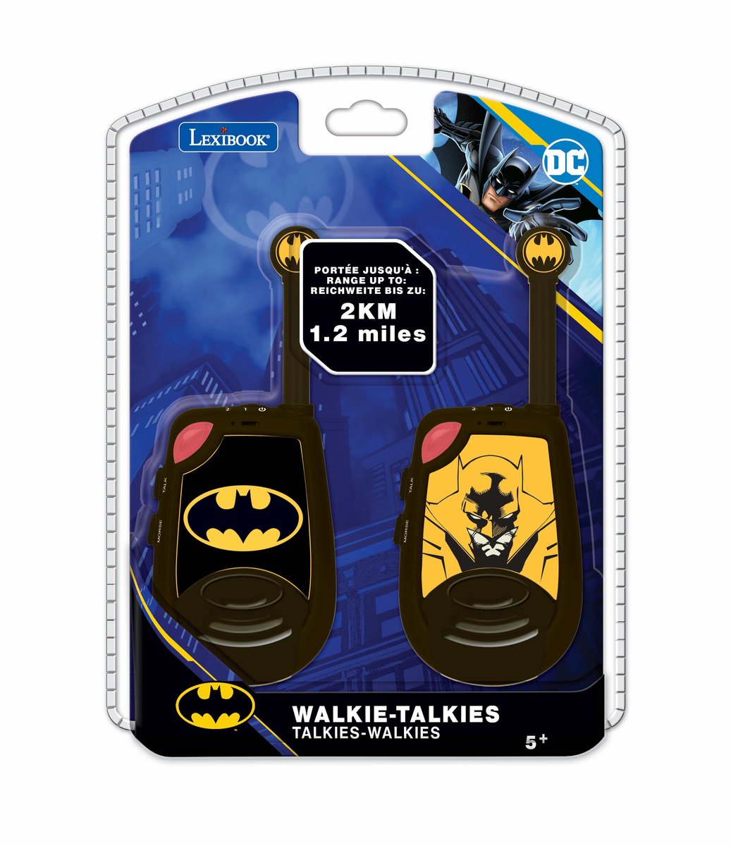 Lexibook, Krótkofalowki Walkie-Talkie Batman Z Funkcją Alfabetu Morse A Tw25Bat
