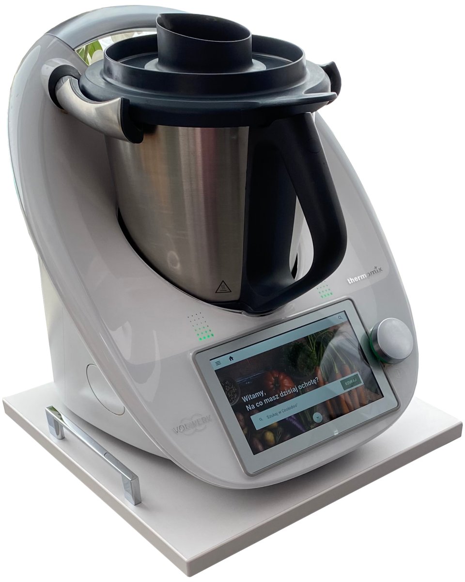 Podstawka Deska Blat Pod Thermomix - Popiel Jasny Ug - Uchwyt Górny