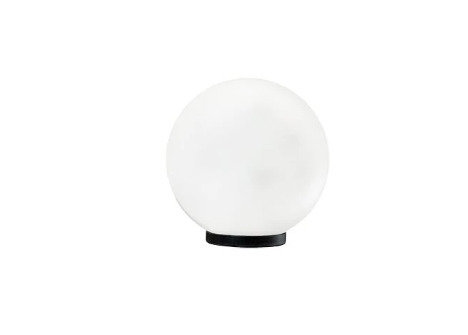 Lampa Ogrodowa Biała Kula Dekoracyjna - Luna Ball 15 Cm + Żarówka Gratis