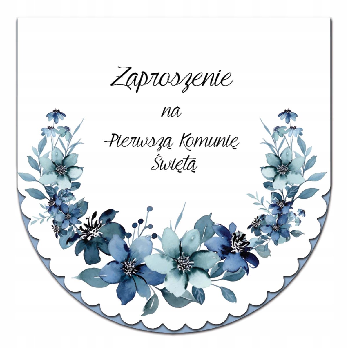ZAPROSZENIE KOMUNIA ŚWIĘTA+KOPERTA FALBANA Y7