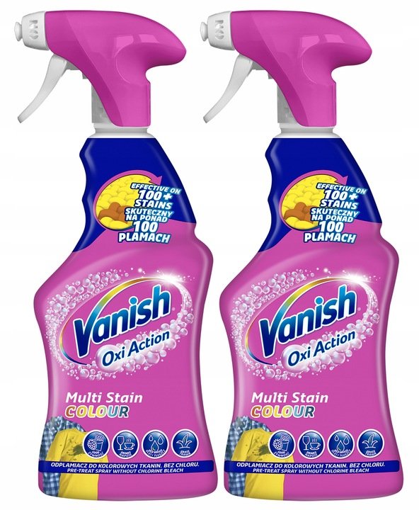 VANISH Oxi Action odplamiacz w Sprayu 2 x 500ml
