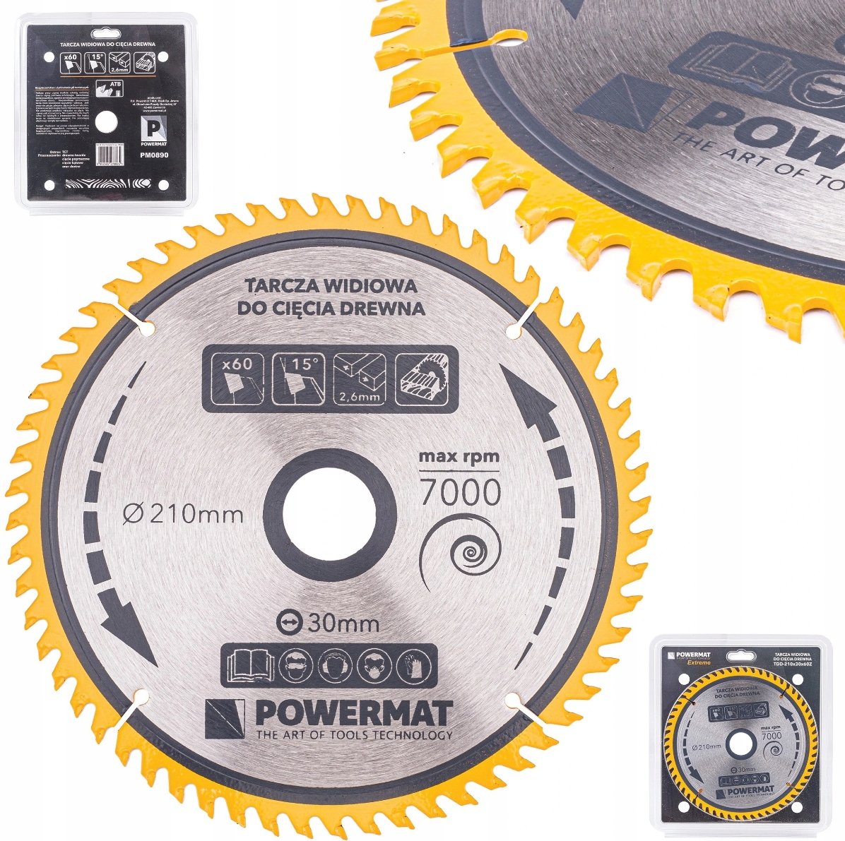TARCZA WIDIOWA DO DREWNA PIŁY PIŁA 210 X 30 MM 60Z