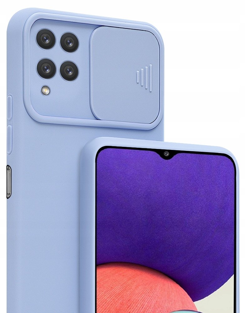 Etui Silicone Camshield + Szkło Do Samsung A12 M12