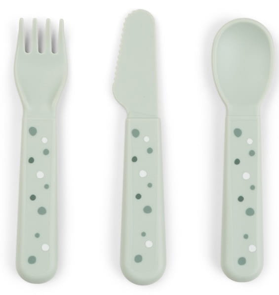 Sztućce Dla Dzieci Foodie Happy Dots Green Done By Deer