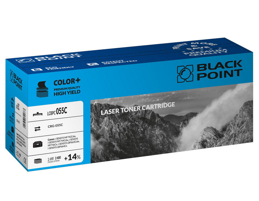 BLACK POINT LCBPC055HC zamiennik CRG-055HC (cyan)