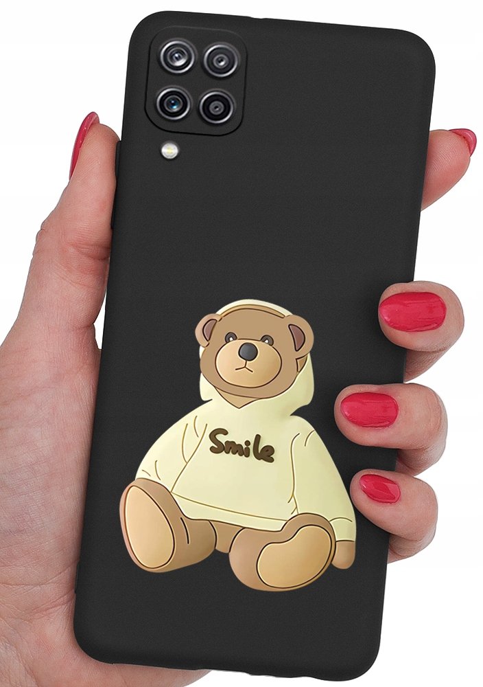 ETUI CASE WZORY + SZKŁO do Samsung Galaxy A22 4G