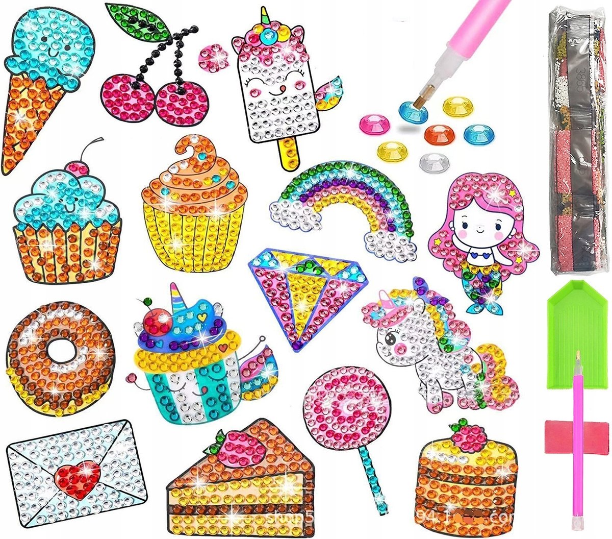 HAFT DIAMENTOWY 5D Zestaw DZIECI Najklejki PUZZLE