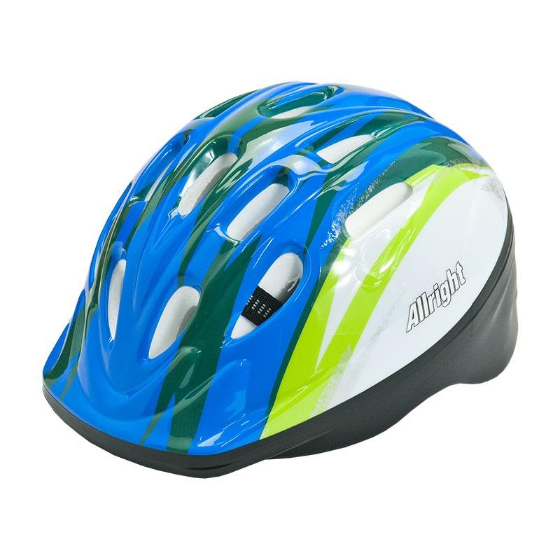 KASK ROWEROWY ALLRIGHT JUNIOR r.S MV12 niebiesko/żółty