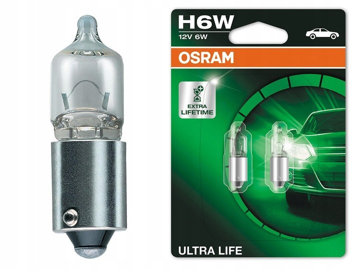 Osram Żarówka H6W Ultra Life 4 Lata Gwarancji