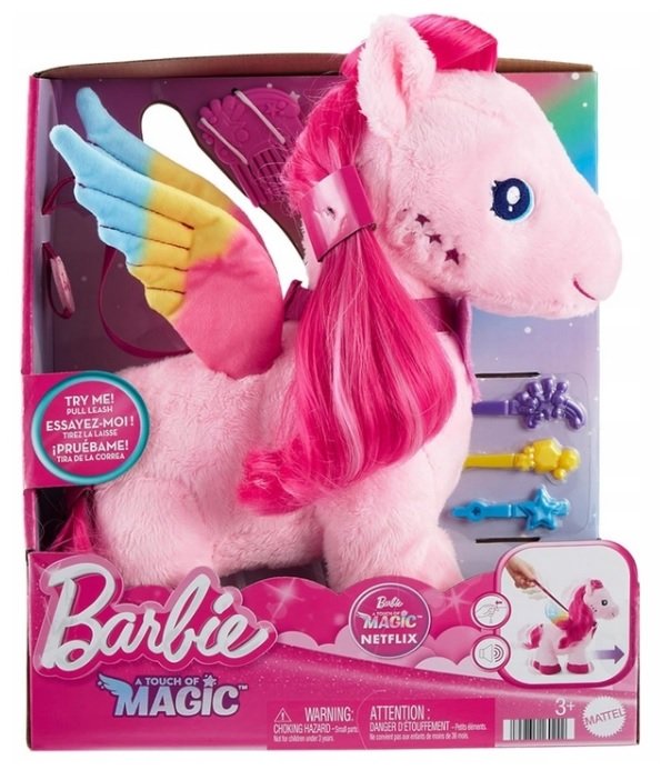 Barbie Mattel Magiczny Kucyk A Touch of Magic Netflix Interaktywny Pegaz 28