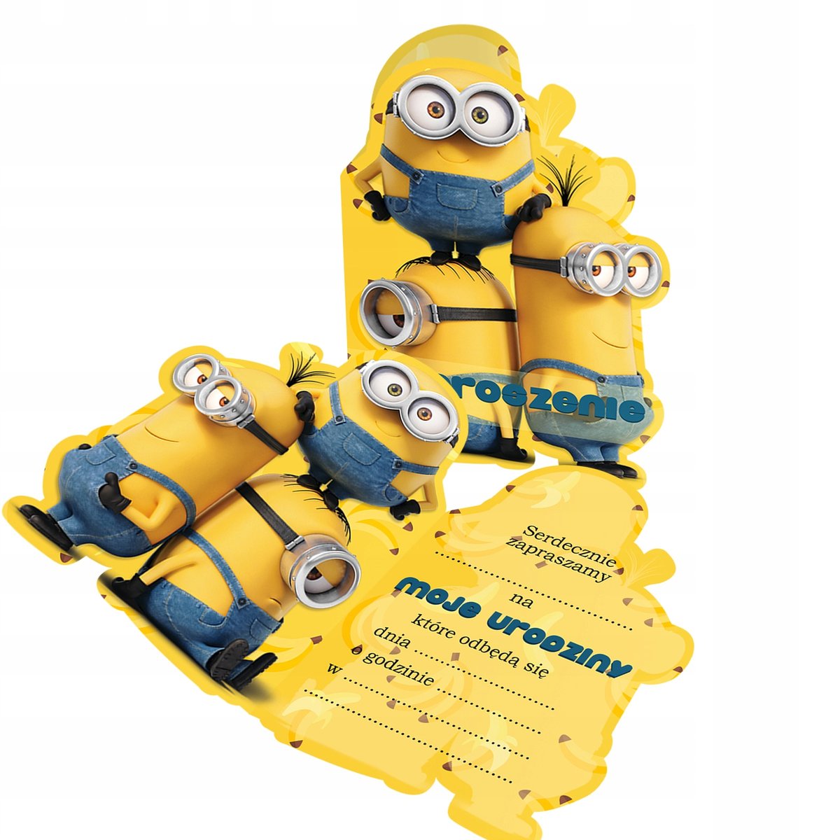 ZAPROSZENIE NA URODZINY MINIONKI Y2