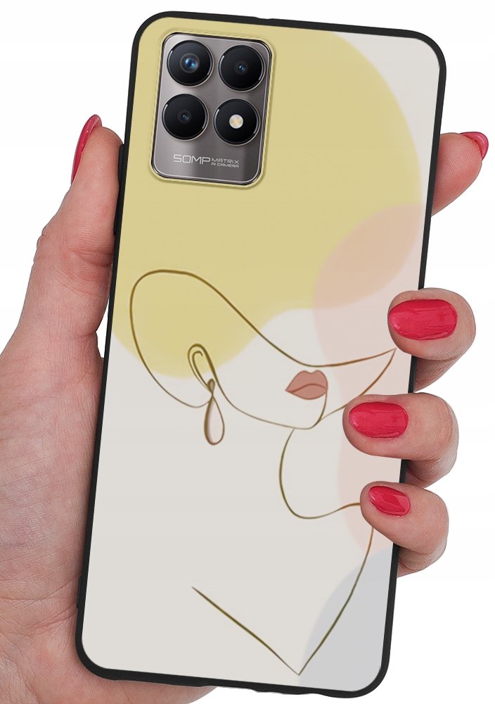 Etui Case Wzory + Szkło 9H Do Realme 8I