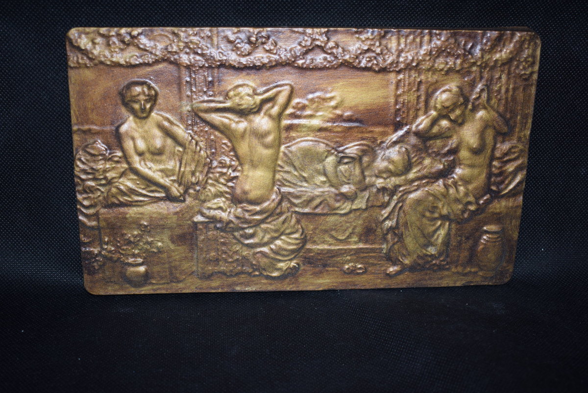 Płaskorzezba,relief secesja