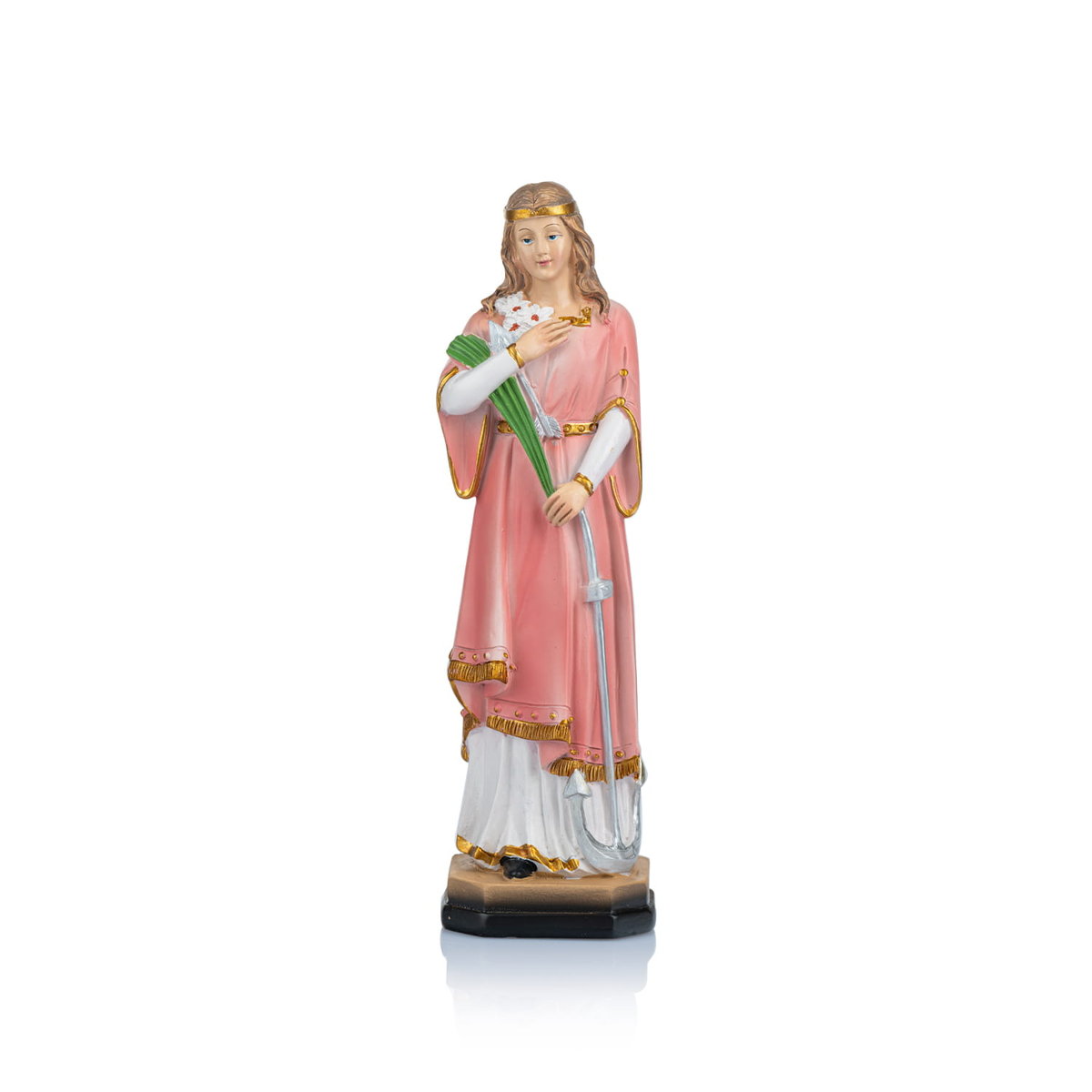 Figurka Świętej Filomeny | Św. Filomena | Święta Patronka Na Nasze Czasy | Patronka Żywego Różańca | Ręcznie Malowana Figurka 21 Cm | Piękna Figurka
