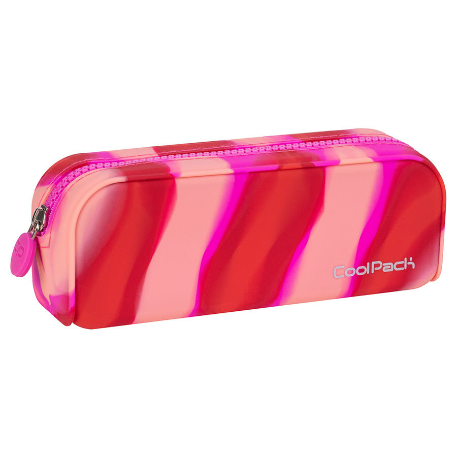 Piórnik Szkolny Silikonowy Coolpack Zebra Silicone Pink Z11771