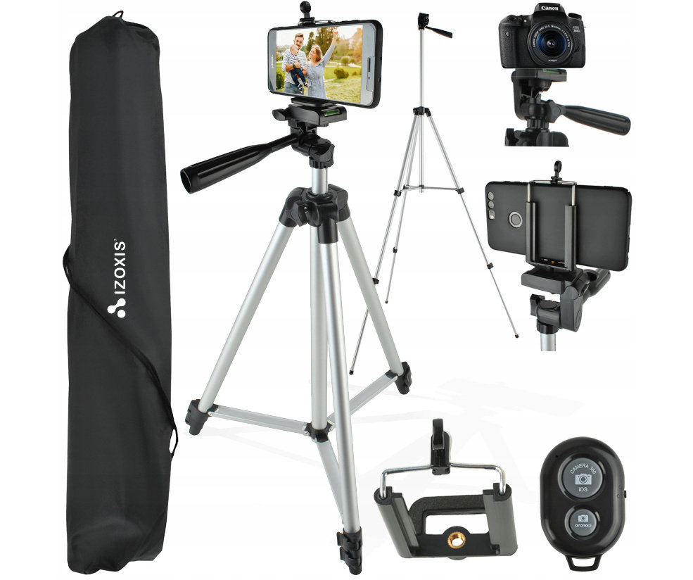 TRIPOD Statyw do Telefonu Selfie Stick Uchwyt PILOT Aparat Kamera 133cm