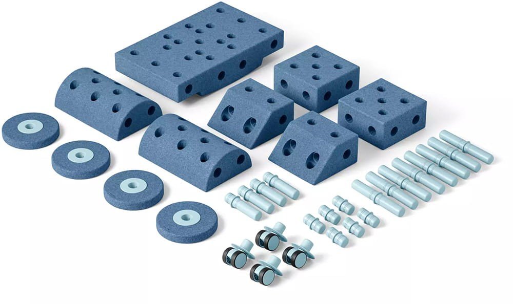 MODU Dreamer Set 12in1 Kreatywne Klocki Rozwijające Motorykę Dużą, Deep Blue