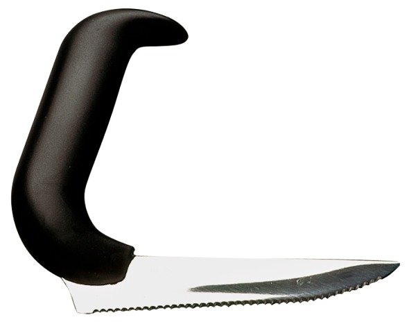 Etac Relieve angled table knife, Standard - duży nóż stołowy z wyprofilowaną rękojeścią