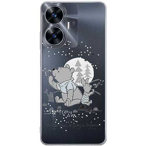ERT GROUP etui na telefon Realme C55, case oryginalny i oficjalnie licencjonowany przez Disney, wzór Winnie the Pooh & Friends 008, optymalnie dopasowane, plecki z TPU częściowo przeźroczyste