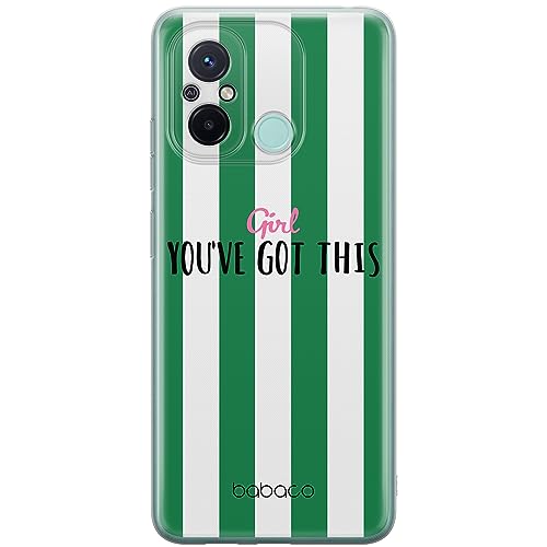 ERT GROUP etui na telefon Xiaomi REDMI 12C/ REDMI 11A, case oryginalny i oficjalnie licencjonowany przez Babaco, wzór Positive vibes 004, optymalnie dopasowane, plecki z TPU