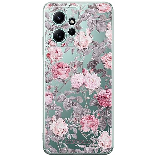 ERT GROUP etui na telefon Xiaomi REDMI NOTE 12 4G, case oryginalny i oficjalnie licencjonowany przez Babaco, wzór Flowers 054, optymalnie dopasowane, plecki z TPU częściowo przeźroczyste