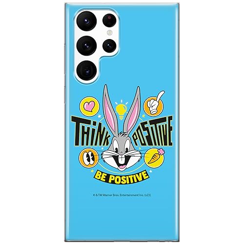 ERT GROUP etui na telefon Samsung S22 ULTRA, case oryginalny i oficjalnie licencjonowany przez Looney Tunes, wzór Bugs 019, optymalnie dopasowane, plecki z TPU
