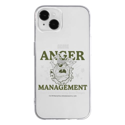 ERT GROUP etui na telefon Iphone 14, case oryginalny i oficjalnie licencjonowany przez Looney Tunes, wzór Tasmanian 006, optymalnie dopasowane, plecki z TPU częściowo przeźroczyste