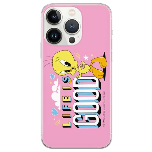 ERT GROUP etui na telefon Iphone 13 PRO MAX, case oryginalny i oficjalnie licencjonowany przez Looney Tunes, wzór Tweety 016, optymalnie dopasowane, plecki z TPU