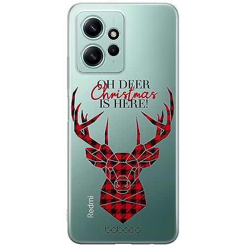 ERT GROUP etui na telefon Xiaomi REDMI NOTE 12 4G, case oryginalny i oficjalnie licencjonowany przez Babaco, wzór Winter 008, optymalnie dopasowane, plecki z TPU częściowo przeźroczyste