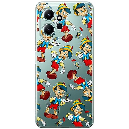 ERT GROUP etui na telefon Xiaomi REDMI NOTE 12 4G, case oryginalny i oficjalnie licencjonowany przez Disney, wzór Pinocchio 002, optymalnie dopasowane, plecki z TPU częściowo przeźroczyste