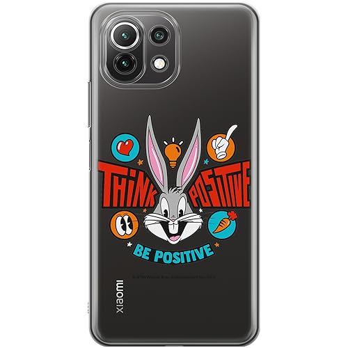 ERT GROUP etui na telefon Xiaomi 11 LITE 4G / 11 LITE 5G, case oryginalny i oficjalnie licencjonowany przez Looney Tunes, wzór Bugs 020, optymalnie dopasowane, plecki z TPU częściowo przeźroczyste