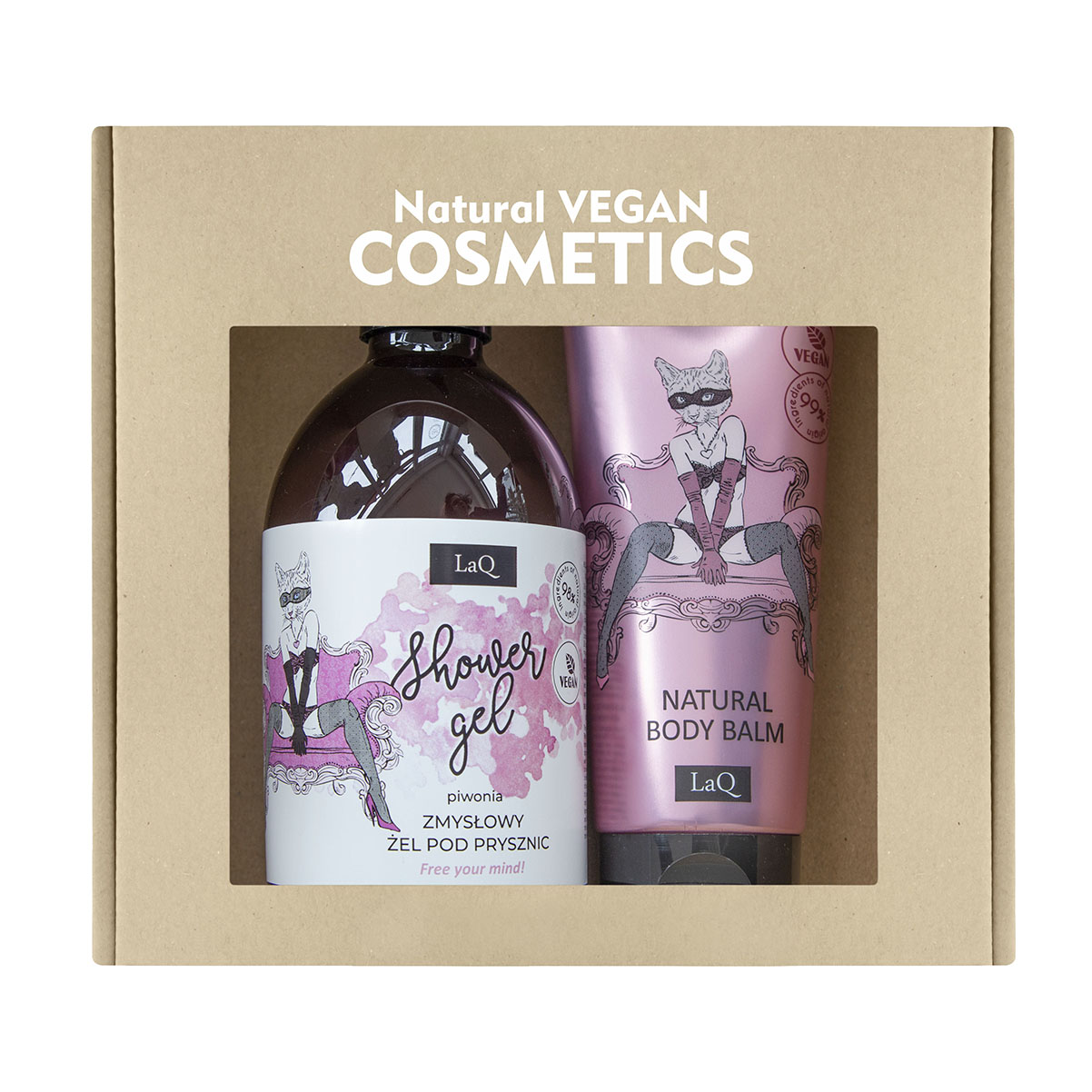 zestaw: żel pod prysznic, 500 ml + balsam do ciała, 200 ml