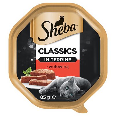 Sheba Classics Karma z wołowiną w pasztecie dla kota 85g