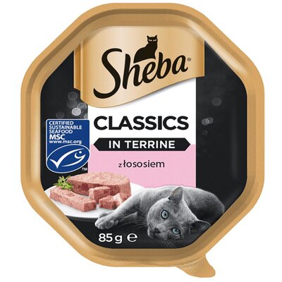 Sheba Classics Karma z łososiem w pasztecie dla kota 85g