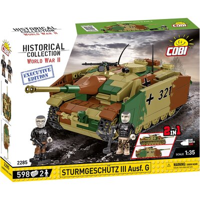 Klocki plastikowe COBI Historical Collection World War II Sturmgeschutz III Ausf.G COBI-2285