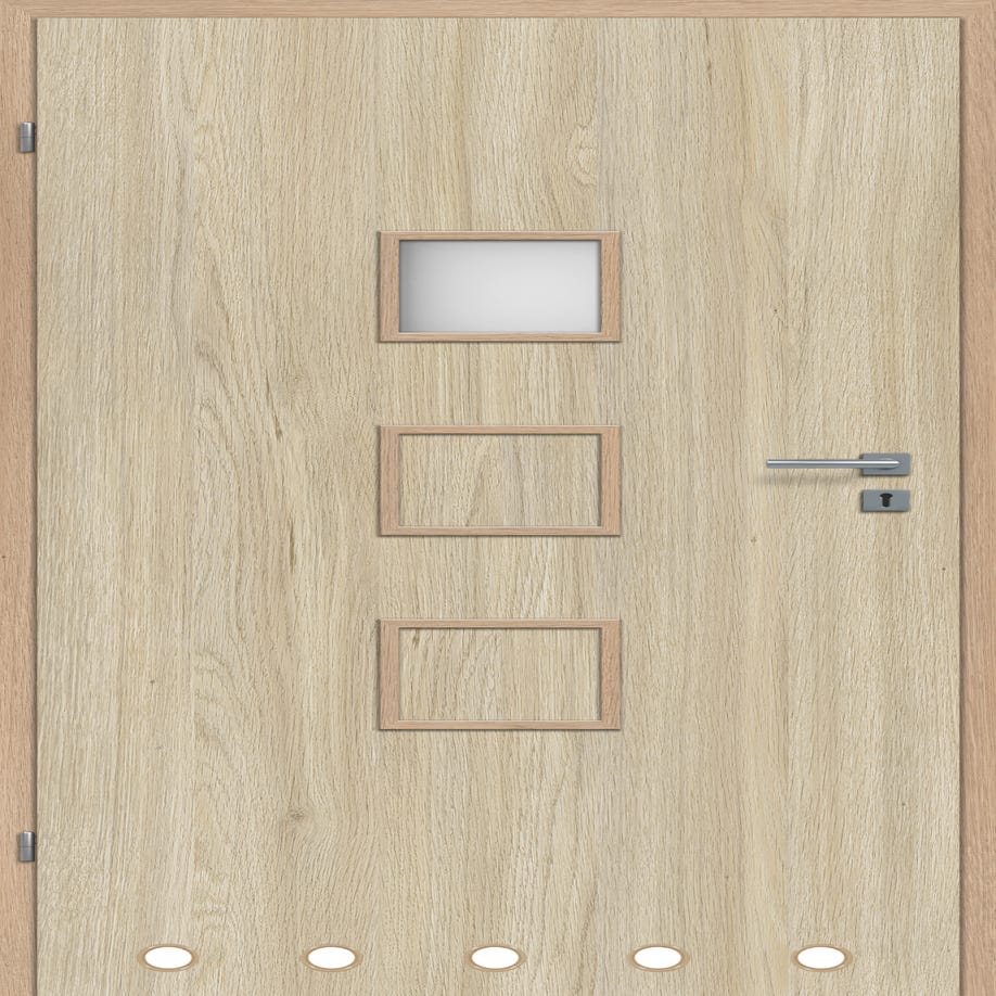 Drzwi wewnętrzne łazienkowe Lea Bis dąb bursztynowy 90 lewe Classen 5905612072443