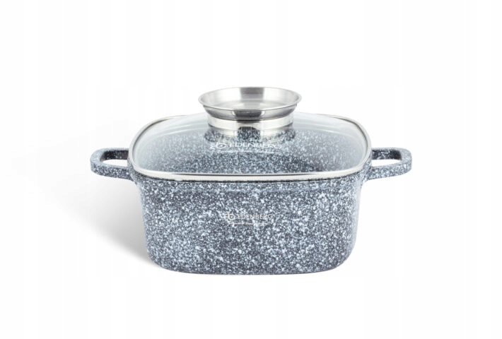 Edenberg Garnek marmurowy z pokrywką EB 8001 2.8L na indukcję 20 cm Edelhoff EH 7663 EB 8001