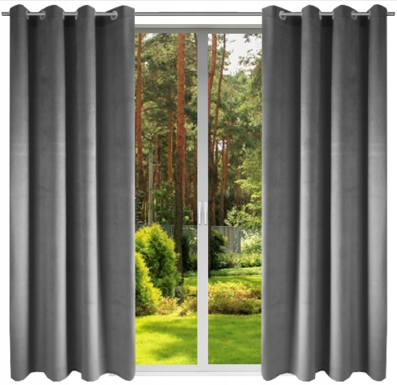 Zasłona Welurowa Velvet 270cm Na Przelotkach Wybór