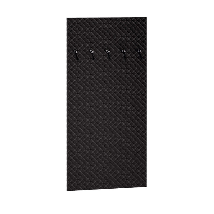 Wieszak tapicerowany NEVIO 06 czarna ekoskóra