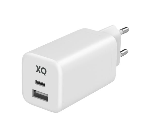 Xqisit dual USB C - A - 65W Power Delivery GaN + kabel 2m