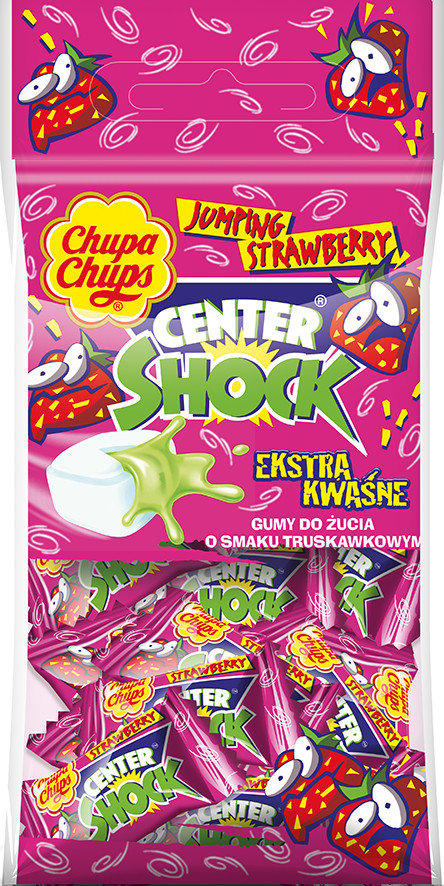 CHUPA CHUPS CENTER SHOCK KWAŚNE GUMY DO ŻUCIA 36g