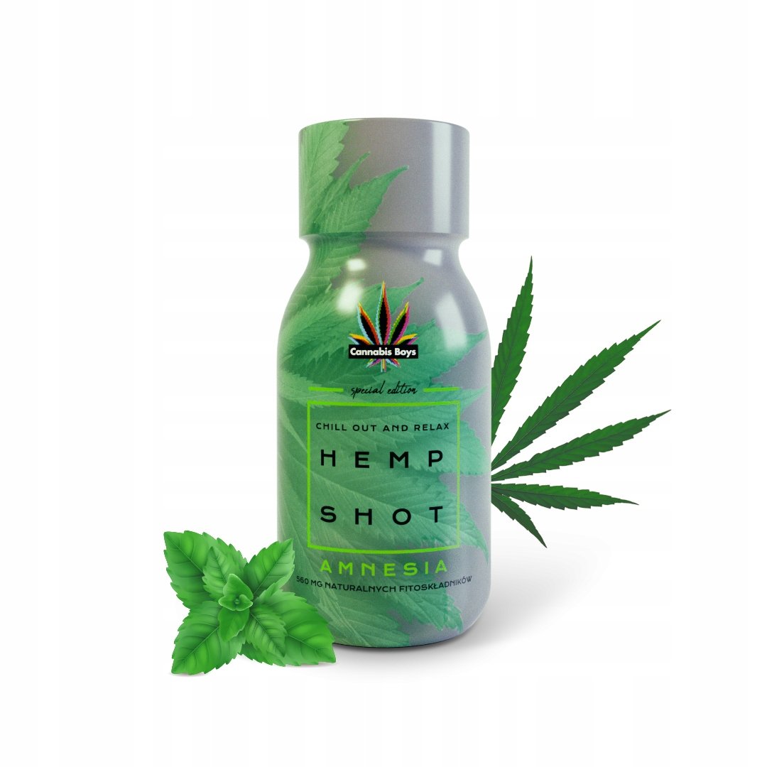 Hemp shot CANNABIS BOYS Amnesia 560 mg CBD 100 ml