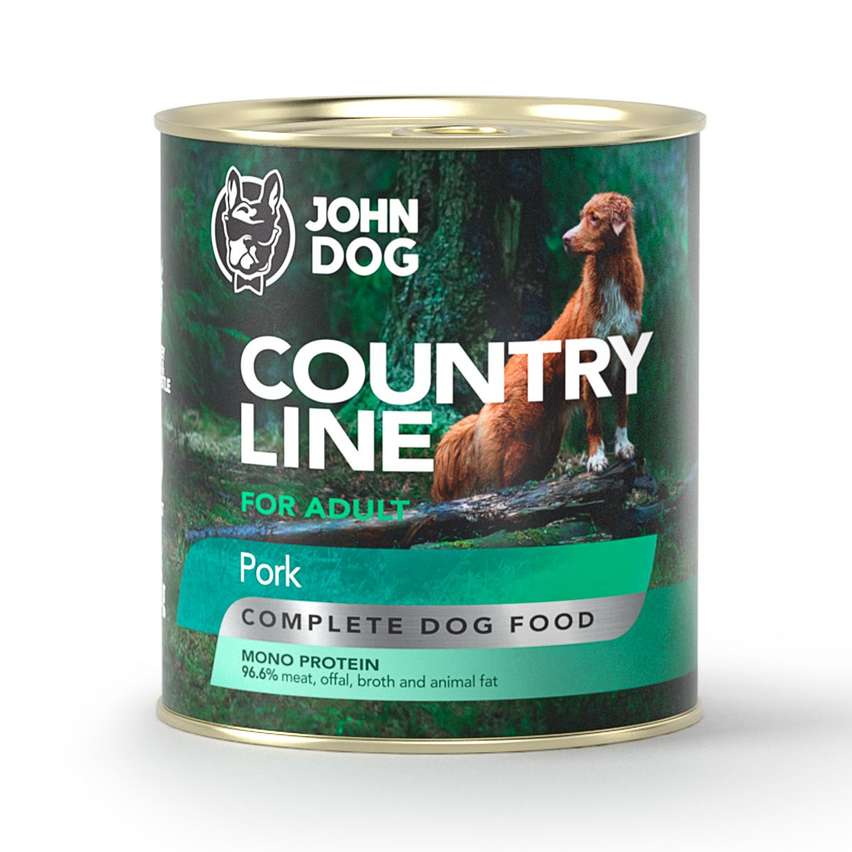 John Dog Country Line Karma mokra dla psów Wieprzowina 800g