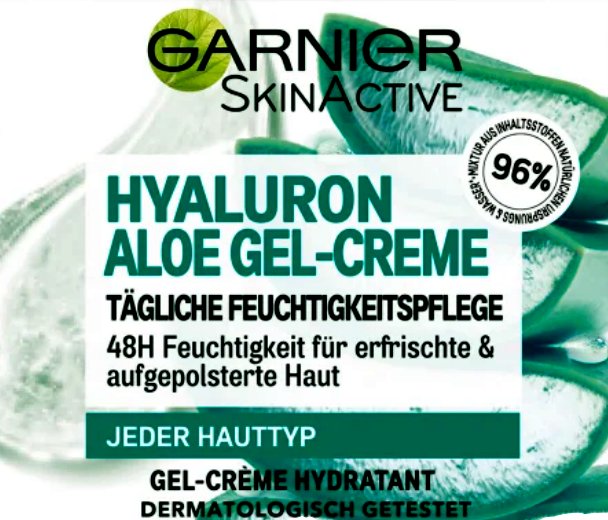 Garnier, Nawilżający żel do twrazy z gliceryna, aloes, hyaluron