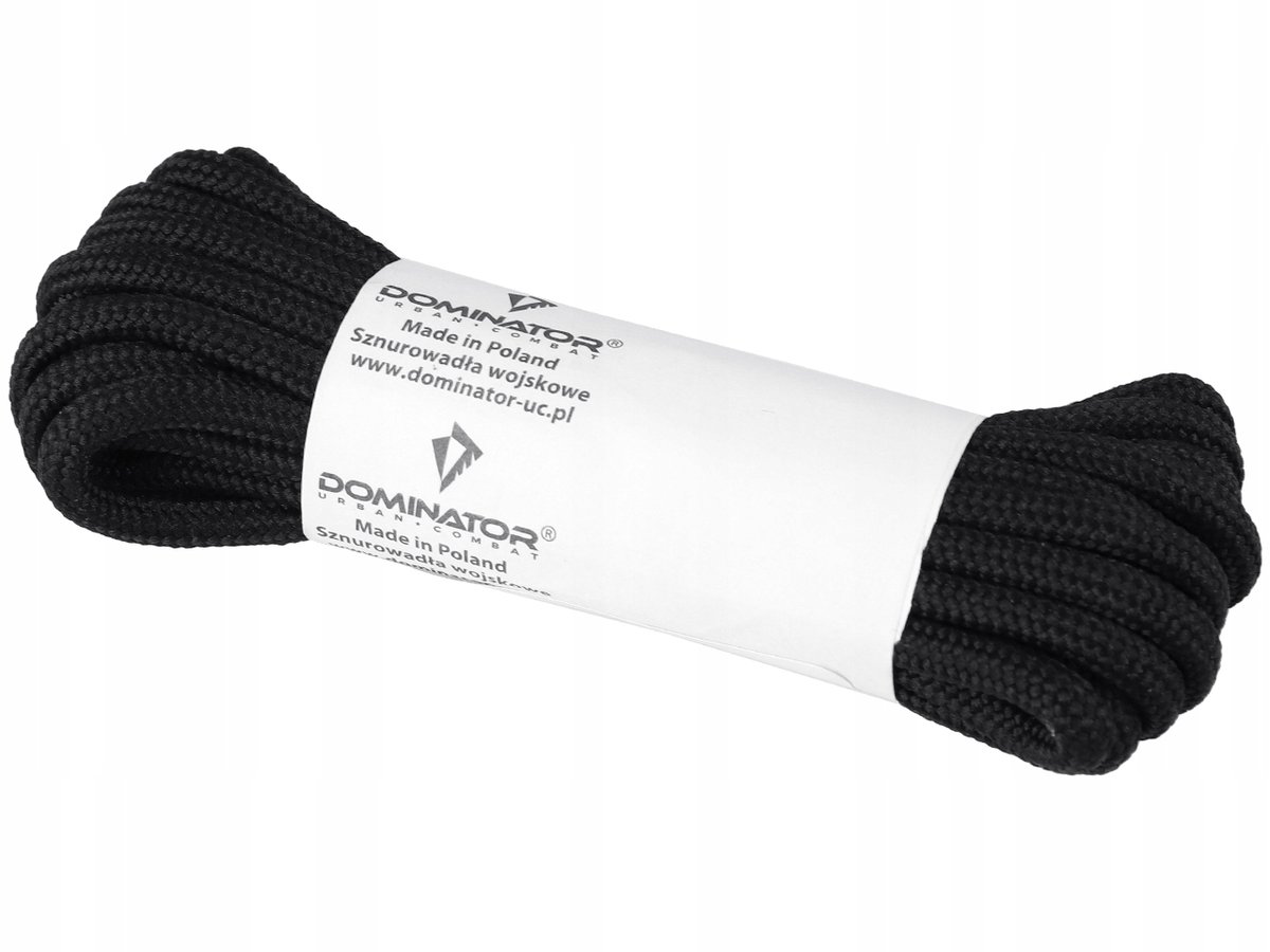 Dominator Sznurowadła 4Mm 180 Cm Black