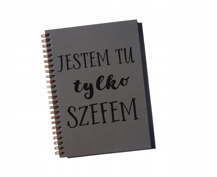jestem tu tylko szefem, notatnik