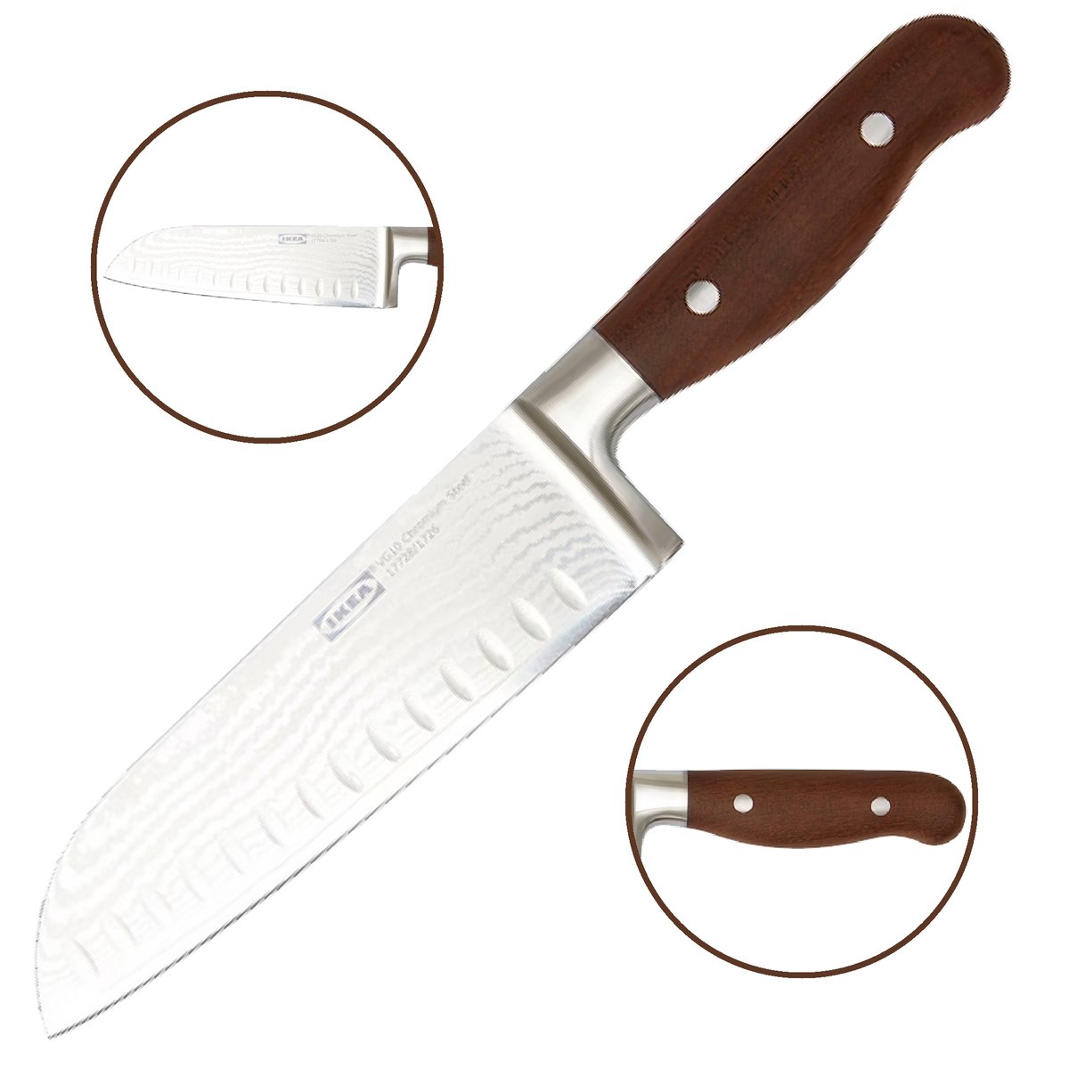 Nóż do warzyw Briljera 16 cm stal damasceńska